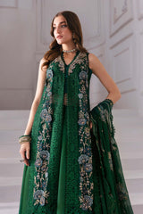 3 Piece Unstitched Embroidered Chiffon Suit | BD-3008 - Maria b
