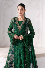 3 Piece Unstitched Embroidered Chiffon Suit | BD-3008 - Maria b