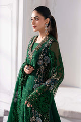 3 Piece Unstitched Embroidered Chiffon Suit | BD-3008 - Maria b
