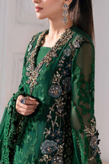 3 Piece Unstitched Embroidered Chiffon Suit | BD-3008 - Maria b