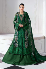 3 Piece Unstitched Embroidered Chiffon Suit | BD-3008 - Maria b