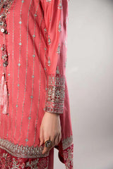 3 Piece Embroidered Cotton Satin Suit | CSS-809