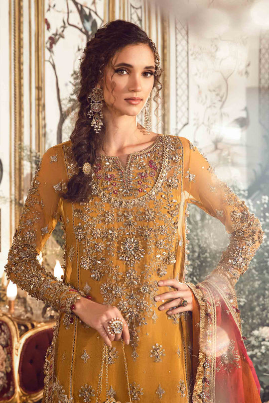 MBROIDERED - MUSTARD BD-2707 - Riwayah