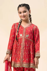 3 Piece Embroidered Marina Twill Suit | MKD-W24-12