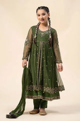 3 Piece Embroidered Net Suit | MKS-W24-25