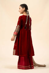 3 Piece Embroidered Velvet Suit | MKS-W24-40