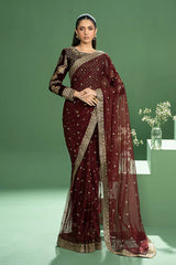 Embroidered Net Saree | SF-W24-11