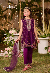 AJLK-08 EMBROIDERED POLY CHIFFON 3 PCS