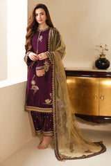 EMBROIDERED VELVET FORMAL VF-2032