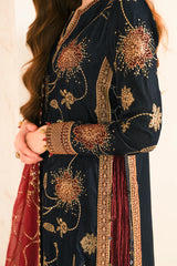 Embroidered Velvet Formal VF-2040