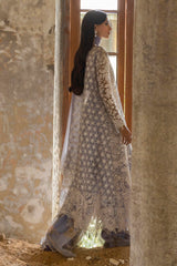 Stitched Lilac Embroidered Shirt + Gharara + Dupatta