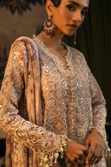Stitched Festive Embroidered Organza Shirt + Plazo + Dupatta