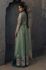 Stitched Organza Pishwas, Gharara & Dupatta