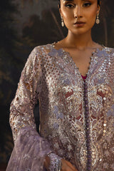 Stitched Embellished Organza Suit